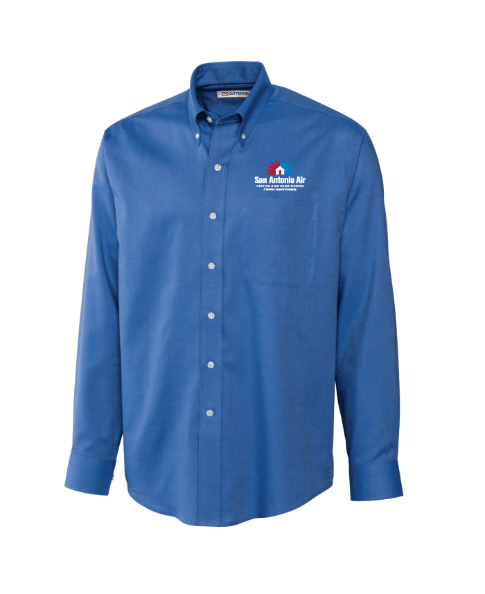 Men's Cutter & Buck Easy Care Nailshead, French Blue, Size Medium, San Antonio Air