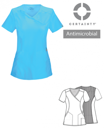 Ladies Cherokee Infinity Mock Wrap Top