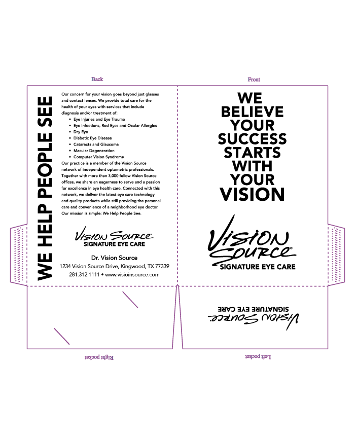 Receipt Folder 9" x 12" One Color Print (500+)
