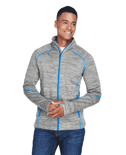 North End Men's Flux Mélange Bonded Fleece Jacket